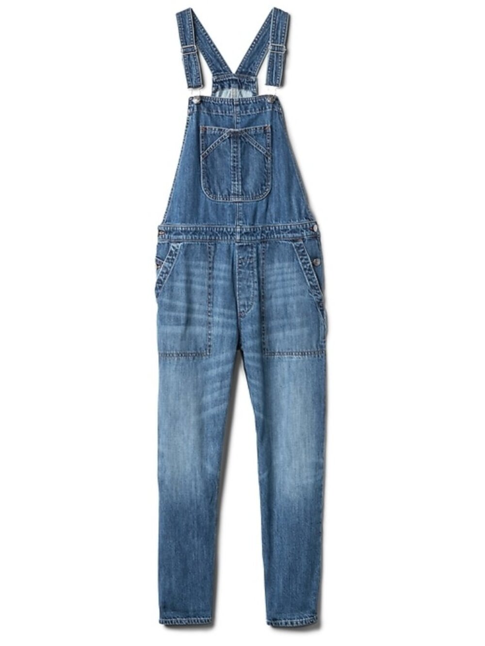Gap Denim Medium Wash Relaxed Overalls XS